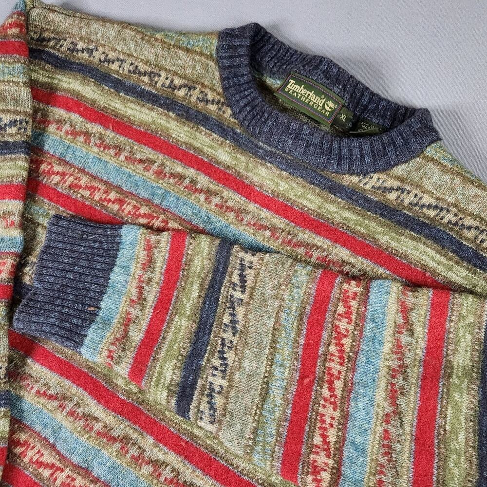SHRUNK Wool Sweater Timerland Weathergear granny core cottagecore fits a small